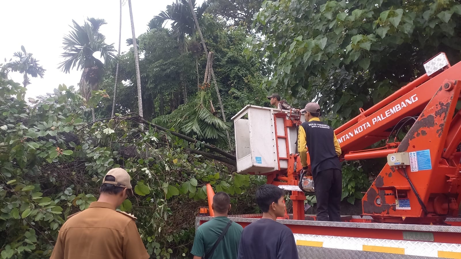 Kondisi Tanah Labil Picu Longsor di TPU Palembang, Makam Rusak Parah