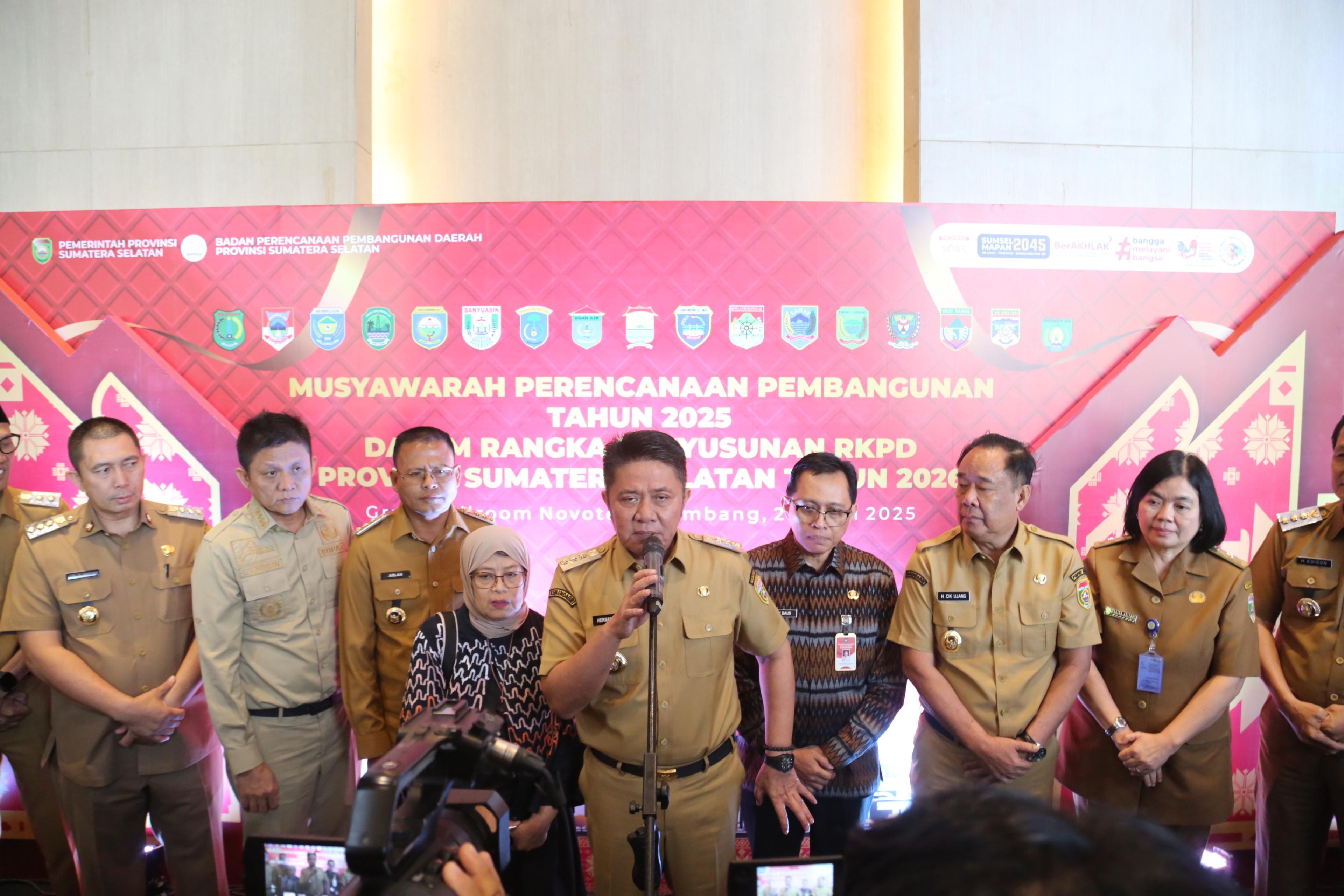 Sumsel Fokus pada 7 Prioritas Pembangunan, Dari Infrastruktur hingga Ekonomi Hijau