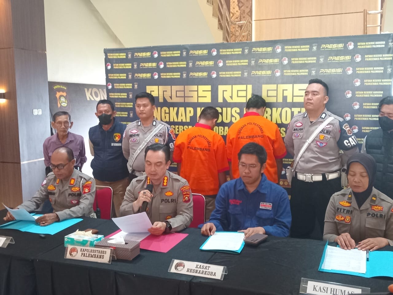 Bermodus Sewa Mobil dari Pekanbaru, Kurir Narkoba Ditangkap Satlantas Palembang Bawa 2 Kg Sabu dan Ribuan Ekstasi