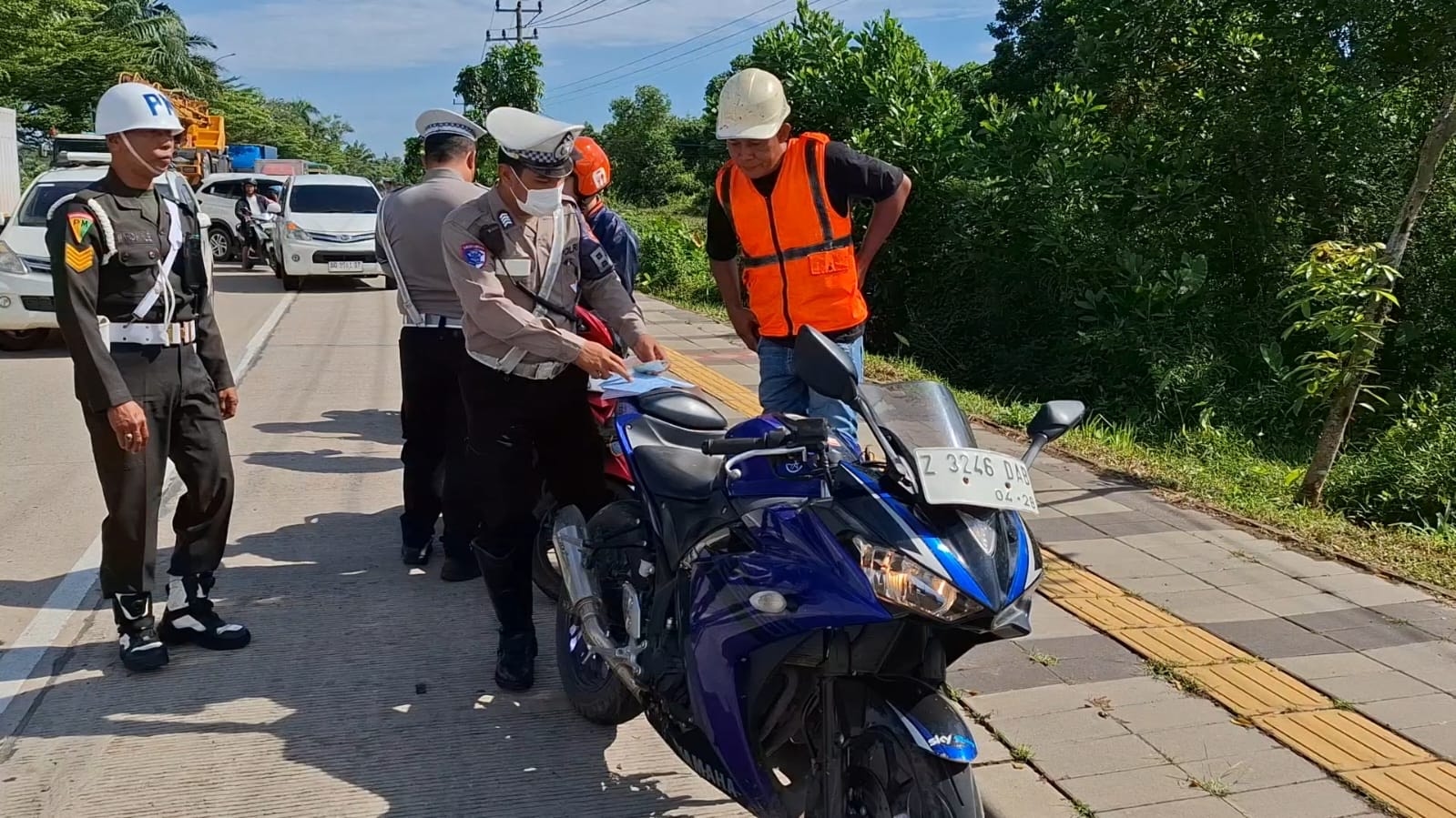 Satlantas Polrestabes Palembang Gelar Razia Gabungan, Sasar Truk ODOL dan Motor Knalpot Brong