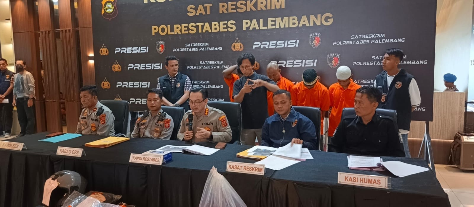 Polrestabes Palembang Ungkap 213 Kasus Kriminal Selama Operasi Sikat Musi 2025