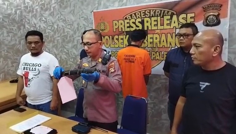Pelaku Pembacokan ketua Pantia Kurban di Palembang Ditangkap Polisi