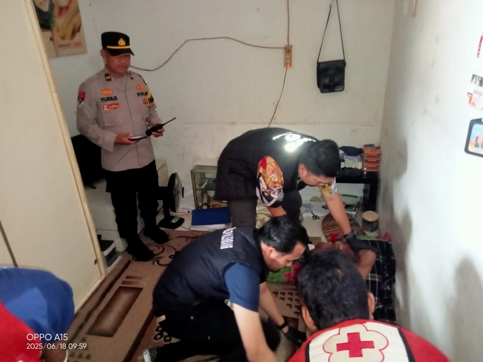 Seorang Pria Ditemukan Tewas di Kontrakan Bedeng Talang Aman Palembang, Diduga Akibat Sakit