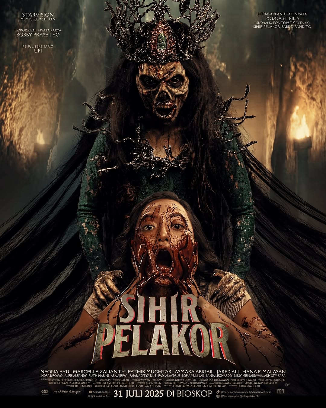 Sinopsis Sihir Pelakor, Film Horor Diangkat dari Kisah Nyata Keluarga Broken Home