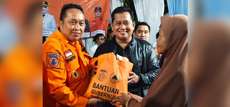 BPBD Sumsel Salurkan Bantuan Gubernur untuk Korban Puting Beliung di Banyuasin
