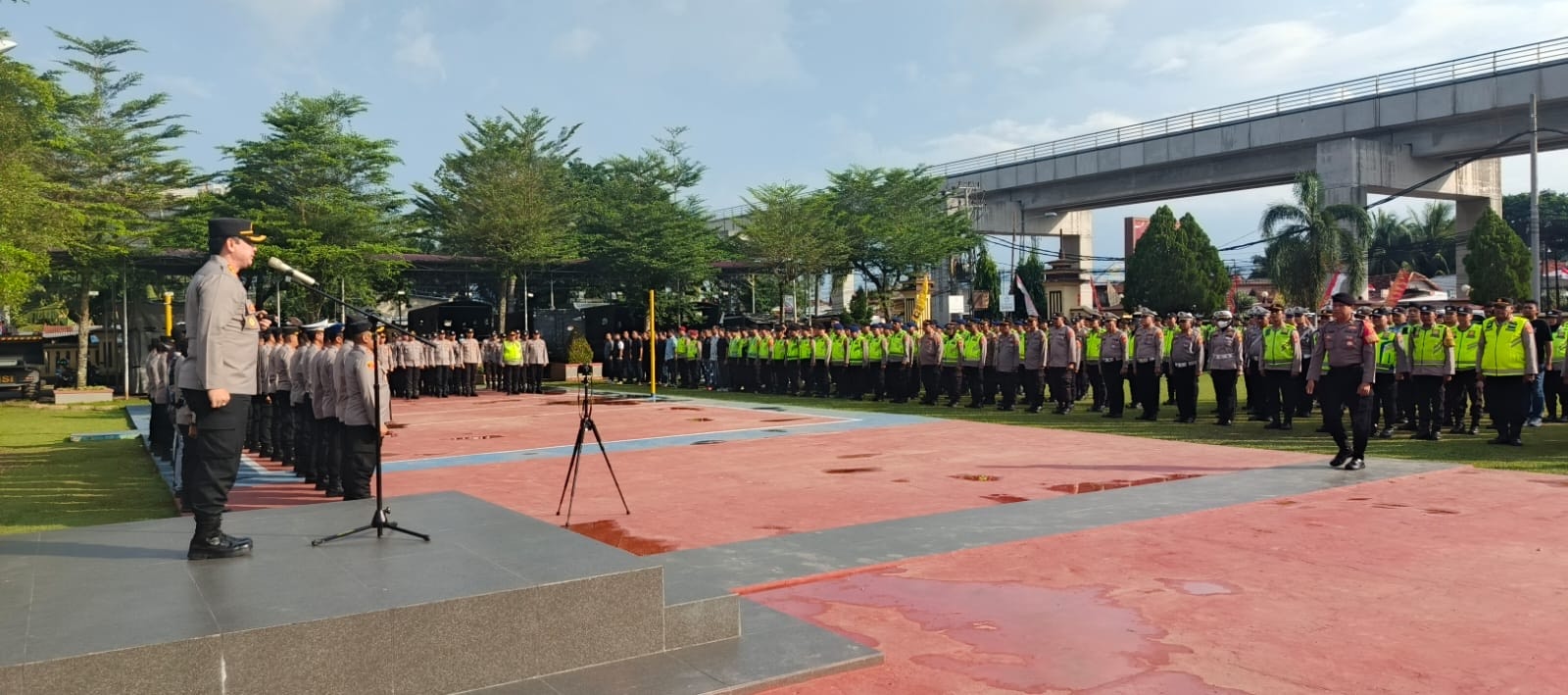 Polrestabes Palembang Kerahkan 1.781 Personel Amankan Perayaan HUT RI ke-80