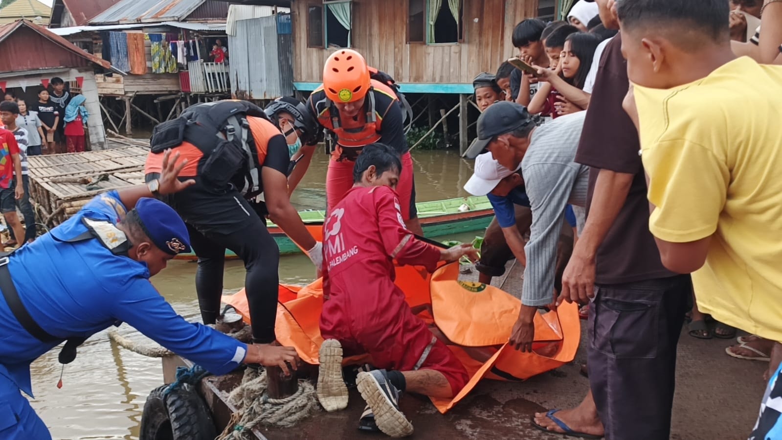 Bocah Kedua yang Tenggelam di Sungai Ogan Palembang Ditemukan Meninggal