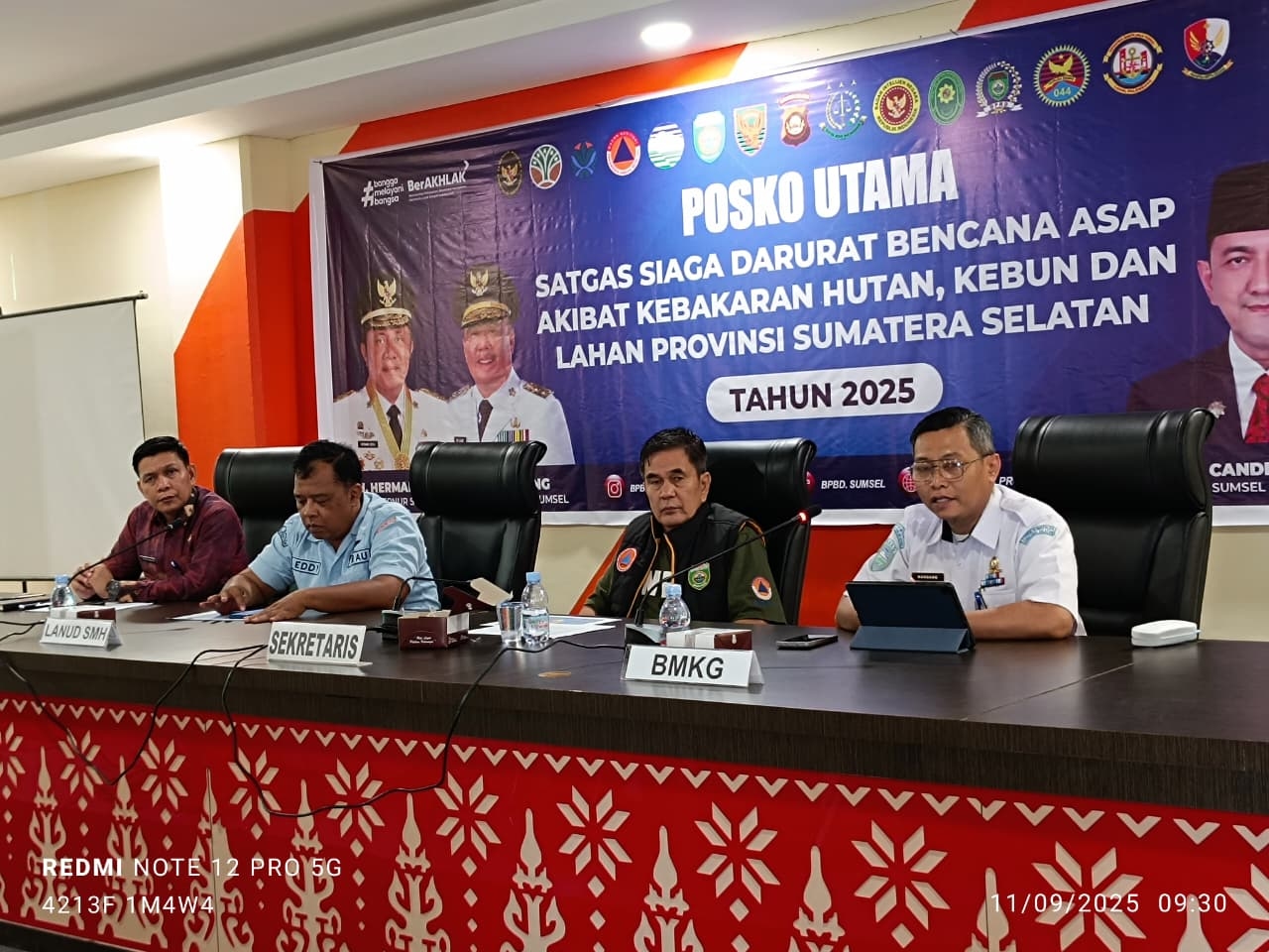 BPBD Sumsel Gelar Rapat Evaluasi Pengendalian Karhutla di Palembang
