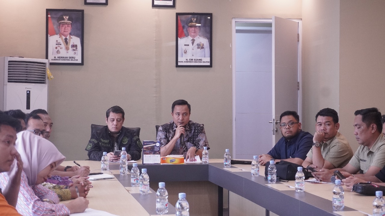 BPBD Sumsel Terima Kunjungan Anggota DPR RI Yudha Novanza Utama Bahas Penanganan Karhutla