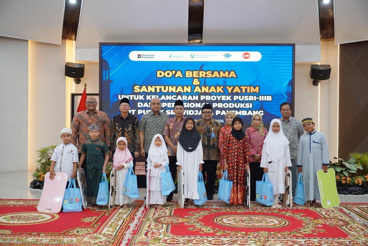 PT Pusri Palembang Gelar Doa Bersama dan Santunan Anak Yatim, Mohon Kelancaran Pembangunan Pabrik Pusri IIIB