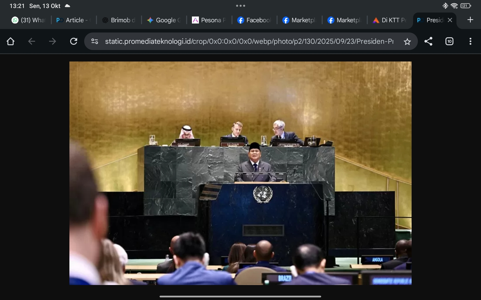 Presiden Prabowo Siapkan 20.000 Pasukan Perdamaian untuk Dikirim ke Gaza