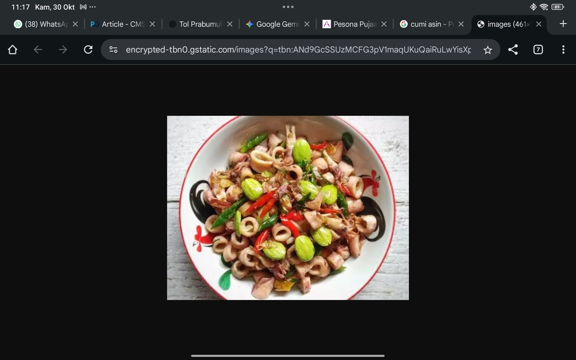 Resep Cumi Asin Pedas yang Bikin Nambah Nasi, Mudah dan Nikmat!