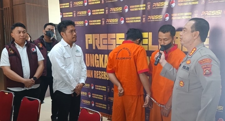Dua Kurir Sabu Asal Aceh Akui Diupah Rp8 Juta untuk Antar 4,1 Kg Sabu ke Palembang