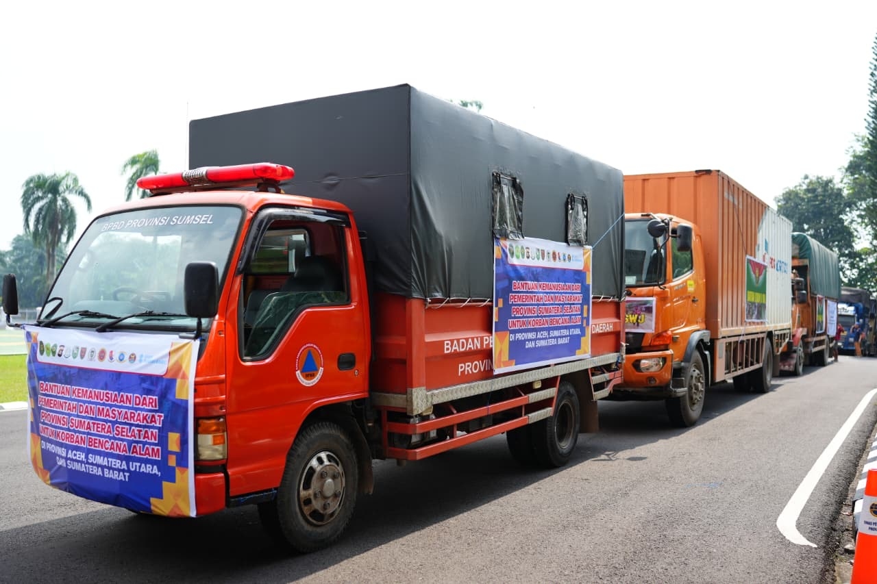 Sumsel Kirim Bantuan Kemanusiaan Rp 2,65 Miliar untuk Korban Banjir Tiga Provinsi Sumatera