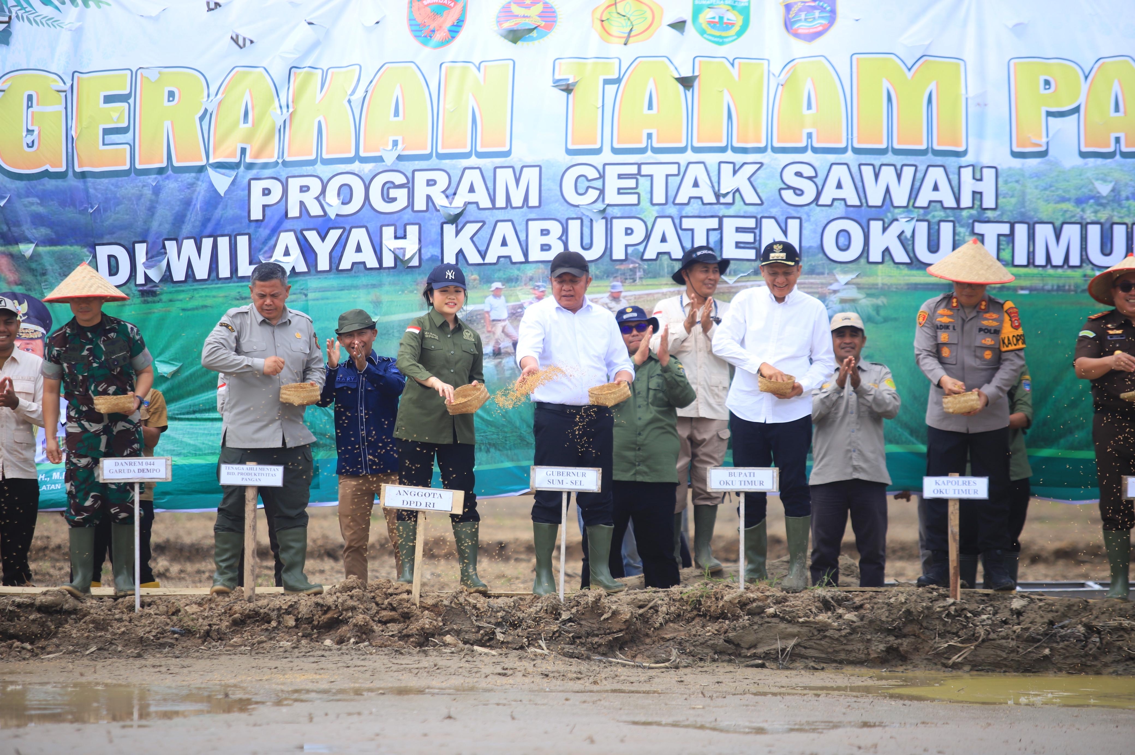 Targetkan IP 3, Gubernur Herman Deru Dorong OKU Timur Jadi Lumbung Padi Baru Sumsel
