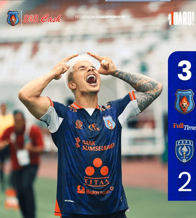 Gol Injury Time Diego Antar Sumsel United Tumbangkan PSPS Pekanbaru